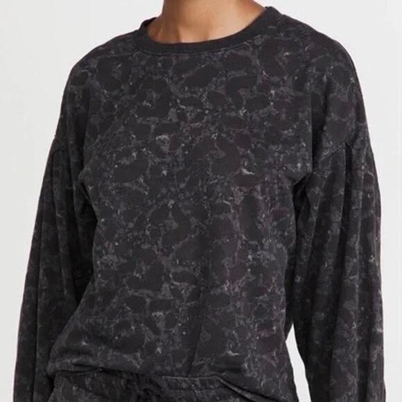Z Supply Women's Ulla Sweatshirt Medium Tonal Mottled Gray Loungewear Comfy NWT - Picture 1 of 9